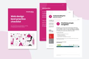 A website design best practice checklist image