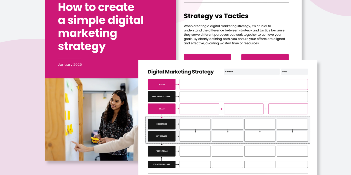 A digital marketing guide image of the front page and other pages